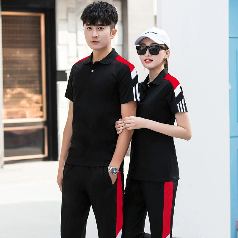 Спортивный костюм, летняя футболка с коротким рукавом, тонкий комплект, пара clothing для отдыха, для бега