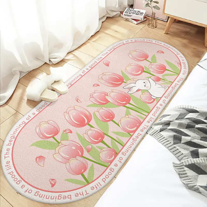 INS estilo alfombra de Cachemira dormitorio de dibujos animados a prueba de frío manta de noche caliente lindo balcón ventana panorámica resistente a las manchas manta antideslizante