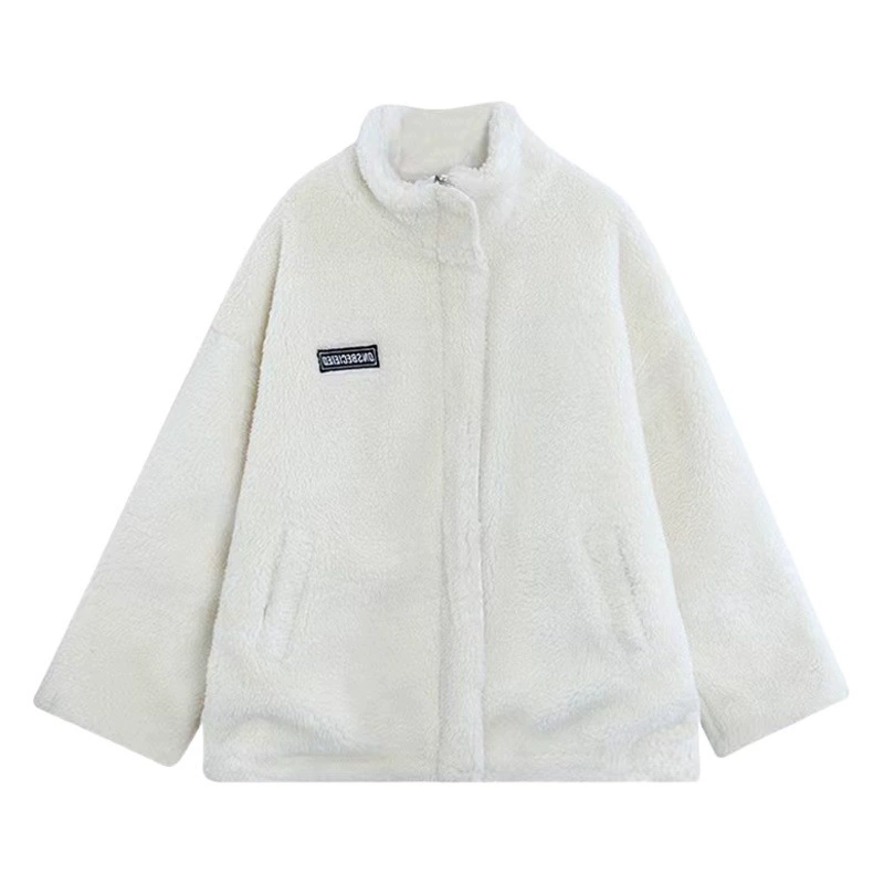 Женская куртка из овечьей шерсти, новая модель осень-зима 2025 года, модная утолщенная повседневная универсальная корейская версия толстовки для женщин.