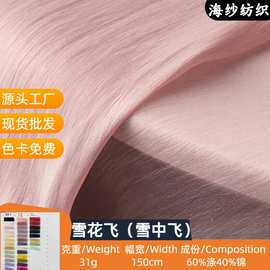雪花飞锦涤褶皱肌理欧根纱面料轻薄寸衫连衣裙洛丽塔花边辅料布料