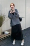 特大长袖春秋显瘦吊带裙