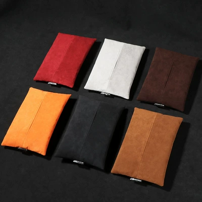 Car tissue box/set, Alcantara Car Tissue Box
