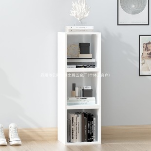 Simple Bookshelf Floor-Standing Storage Rack Student Economical Creative Combination Storage Cabinet Desktop Storage Rack Small Cabinet