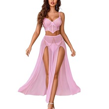 B 76630 Sexy Lace Slit Long Dress �Ը���ɴ��ȹ �羳��Ӧ