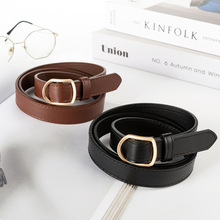 皮带新款ins风无孔腰带女士百搭柔软细小女士腰链时尚一件代发