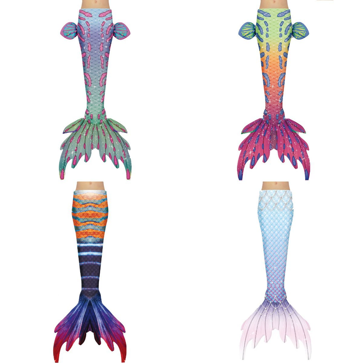 Новый Детский Купальник Русалки Костюм Девушка Русалка Платье Принцессы Розовый Хвост Русалки Спа