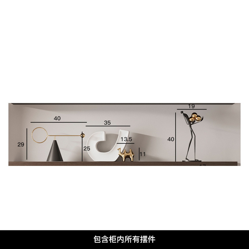 芸貝子のイタリア式の軽い豪華な芸術の高級感のきわめてシンプルな置物の客間の酒の箱のテレビの戸棚のハイエンドの大衆の陶磁器の柔らかいです。