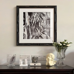 節節高升實木框裝飾畫高級感法式南洋復古掛畫中古風客廳玄關壁畫