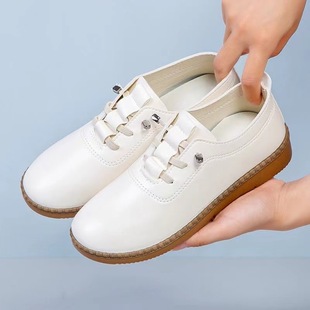 Cross-Border Fashion Soft-Soled Slip-On Flat Shoes, Lightweight Casual Shoes, Mother's Shoes, Lazy Slip-On Women's Shoes