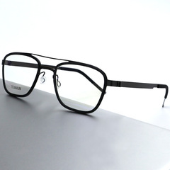 Screwless double-beam myopia glasses for men, women's eyes, discoloration, anti-blue light, men's anti-black storm Sun Tong red thunder style