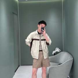 男士立领撞色拼接防风夹克外套宽松休闲春秋季新款潮流上衣
