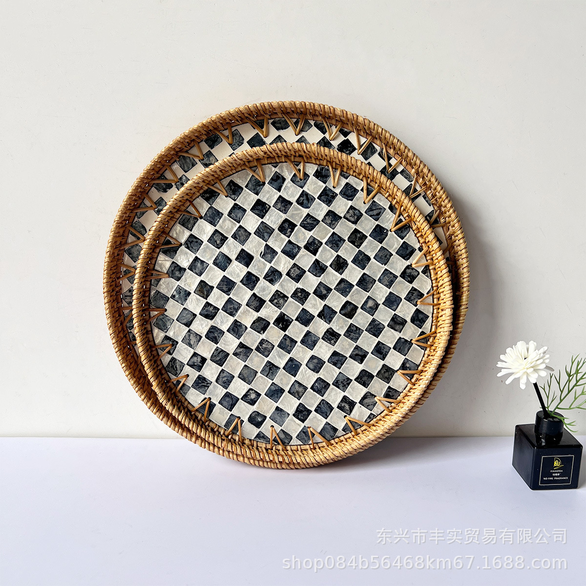 Juego de Cestas de Mimbre Natural Hechas a Mano para Almacenamiento en Escritorio, Sala de Estar, Frutas, Té y Aperitivos, Venta al por Mayor
