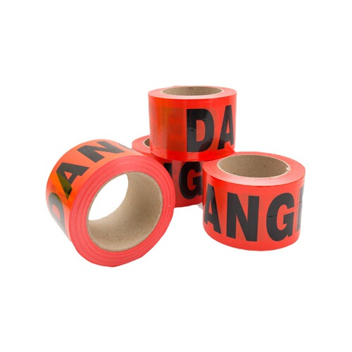 Source Alert Tape with Brand New PE Material, English CAUTION DANGER Inscription, Protective Warning Line, Wholesale