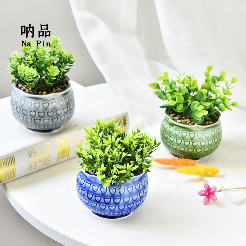 Suopin Внешняя торговля Экспорт Ретро бассейн селадона трансграничная электронная коммерция эксклюзивный оптовый керамический цветочный горшок для суккулентов