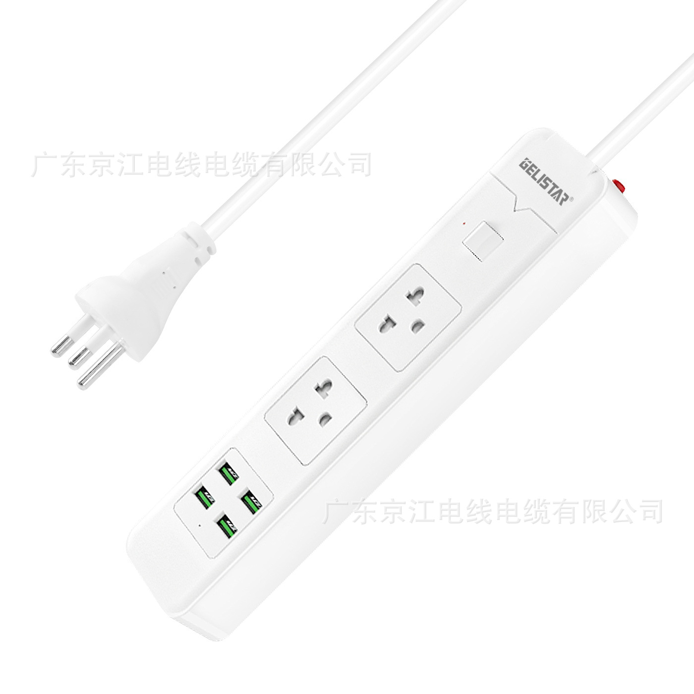 跨境供应新款泰式插板排插3米带USB插线板泰规延长线泰标插座