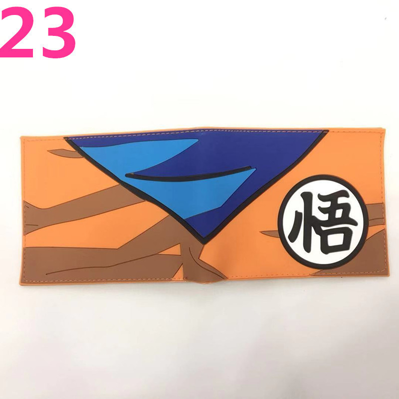 Anime Dragon Ball periférico dinero corto wukong Wu palabra estudiantes masculinos y femeninos corto monedero titular de la tarjeta en stock