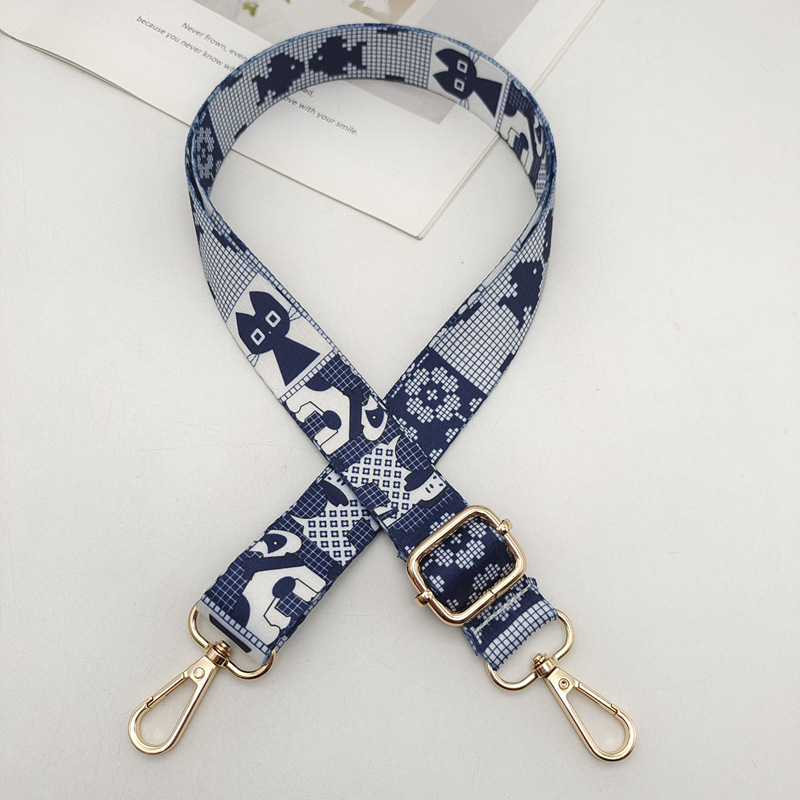 Correa Bordada para Bolso de Poliéster, Ajustable y Ultraligera, Estilo Retro