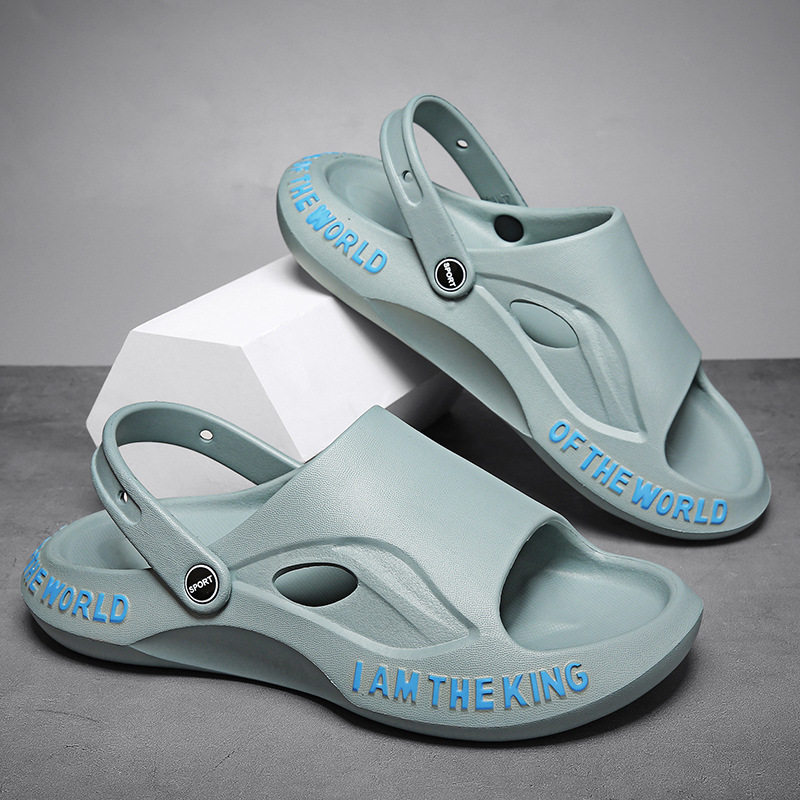 Men's Slippers Top Quality Summer New Outdoor Thick Sole Odor-Resistant Non-Slip Wear-Resistant Two-Way Wear Kanye Sandals_voghion.com