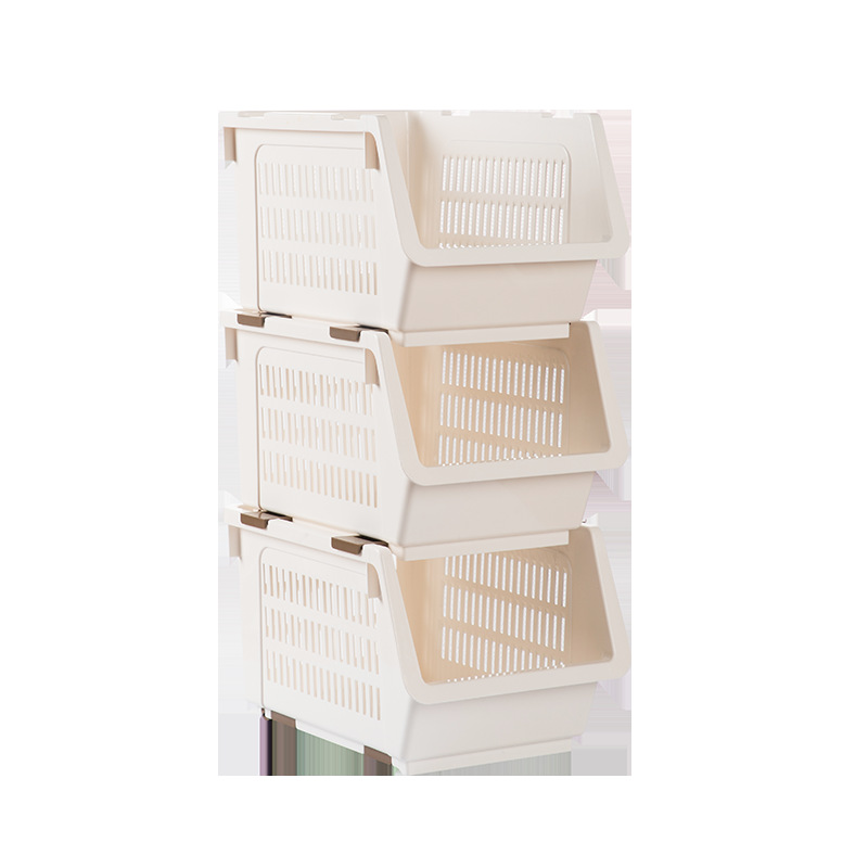 Camellia Kitchen Storage Rack Vegetable Rack with Wheels Layered Rack Fruit Inclined Stacked Storage Basket 2894