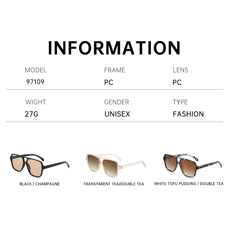 Occhiali da sole quadrati retro alla moda per uomo e donna_voghion.com