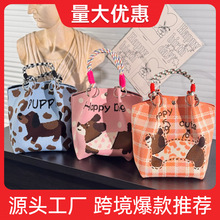 韩版风水桶包编织包时尚发财包针织手拎包单肩包包手拎包女度假包