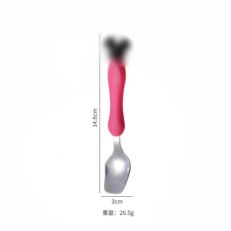 작은 스푼 [핑크색 손잡이]