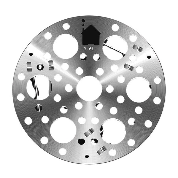 Foldable round steamer stainless steel