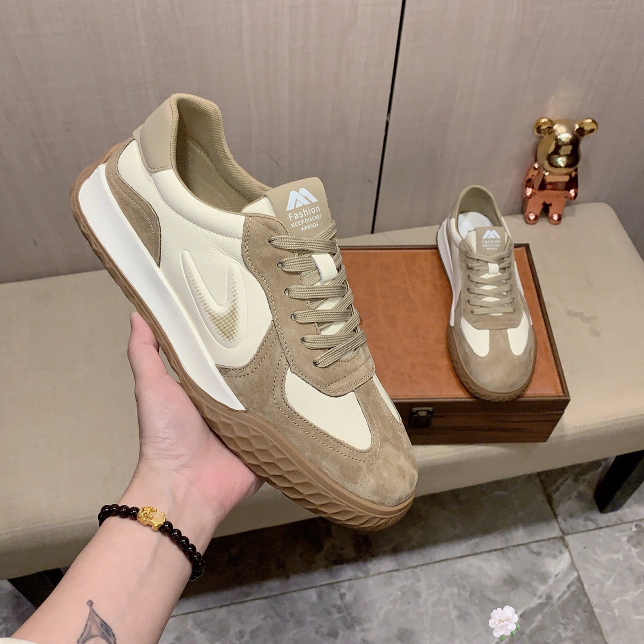 Baskets homme en cuir véritable chaussures décontractées plat_voghion.com