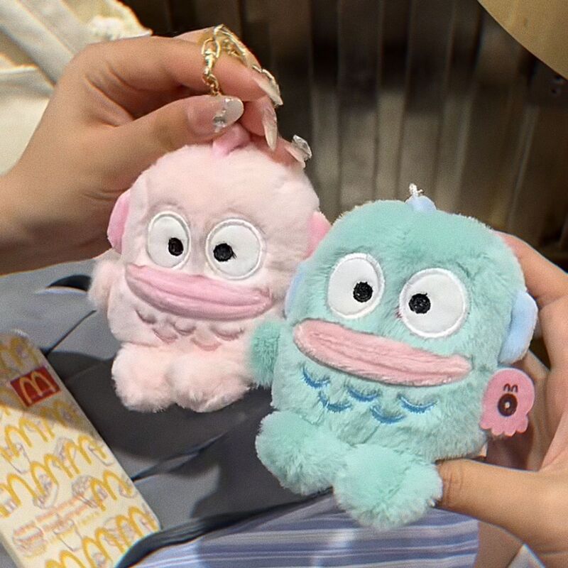 Sanrio Clownfish Hanging Ornaments Small High-color Hanton Keychain Pendant Super Cute Plush Doll Couple Pendant