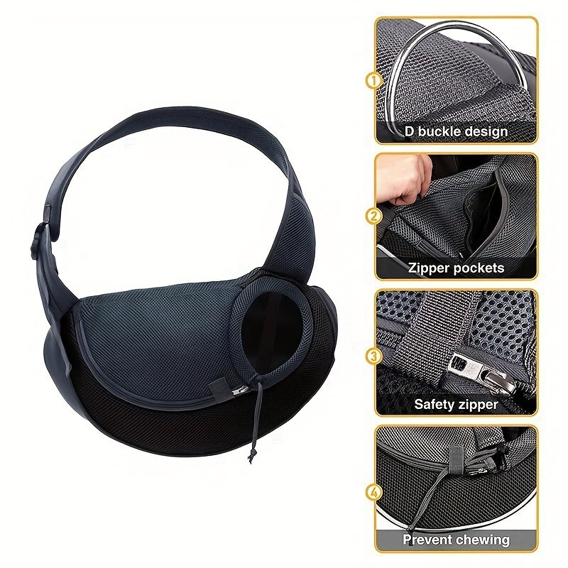 Cross-border pet supplies: reflective cat carrier, portable dog and cat bag, breathable mesh pet carrier, crossbody dog bag, wholesale
