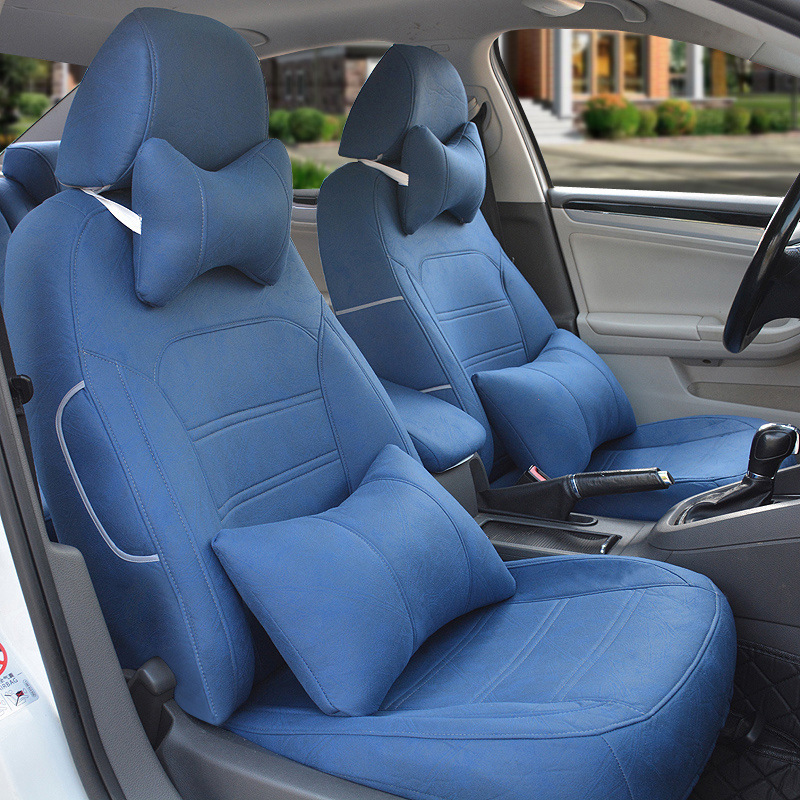 고급 테크니컬 천-블루-프레스 스타일