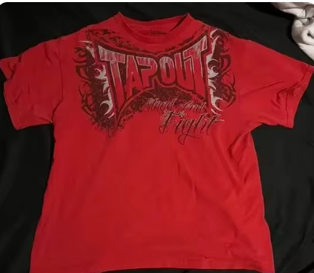 ストリート Tapout Tシャツ Y2K メンズ ヒップホップ レターグラフィック プリント オーバーサイズ Tシャツ 原宿|undefined