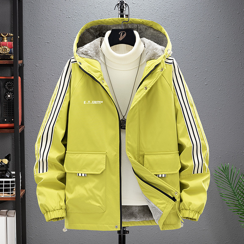 Vêtements d'extérieur surdimensionnés en automne-hiver 2024, nouveaux vêtements amples pour hommes avec des vêtements de travail en peluche et épais, veste grande taille_voghion.com