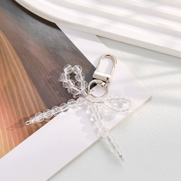 Round beads with bow