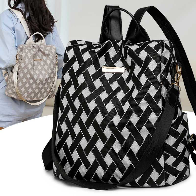 Nueva mochila de mujer antirrobo multifuncional de gran capacidad, moda popular, bolso de hombro de viaje portátil, venta al por mayor para mujer