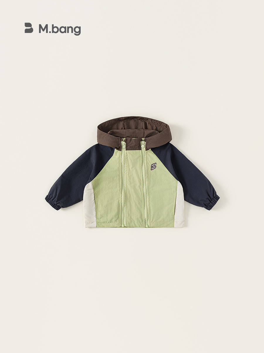 Youbao ropa para niños otoño niñas camisa con cremallera color en contraste ropa de cuello alto tops para niños chaqueta con capucha para niños al aire libre