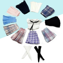 30厘米娃娃换装玩具迷你学生JK裙子时装6分白衬衫衣服11.5寸衬衣