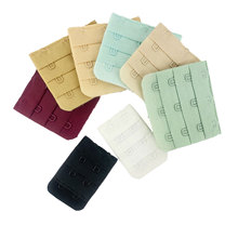 厂家批发文胸延长扣两排扣三排扣四排扣 1.9cm间距内衣彩色加长扣