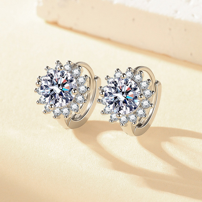 E202 sunflower earrings
