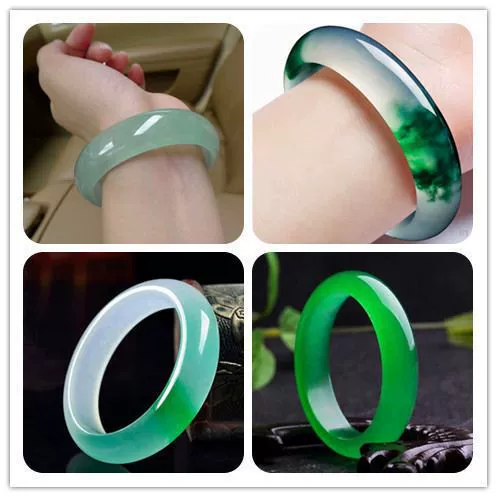 Натуральный бирманский нефритовый браслет цвета кварца, нефритовый браслет, женский нефритовый браслет, плавающий цветок, зеленый