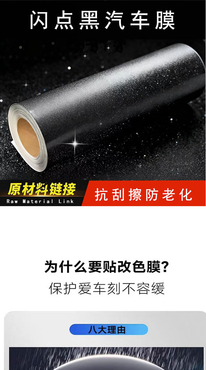 Car Window Side Film, Bc Pillar, Center Pillar, Car Door Frame Sticker, Matte Frosted Glossy Black Modification Color Change Film