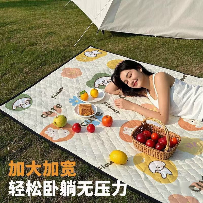 春游野餐垫防潮垫户外露营地沙滩新款防潮垫家用宝宝爬行垫加厚垫|undefined
