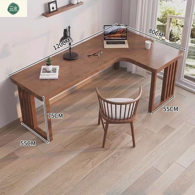 Home Bedroom Corner Workbench Corner Study Desk Solid Wood Desk Corner Desktop Computer Table