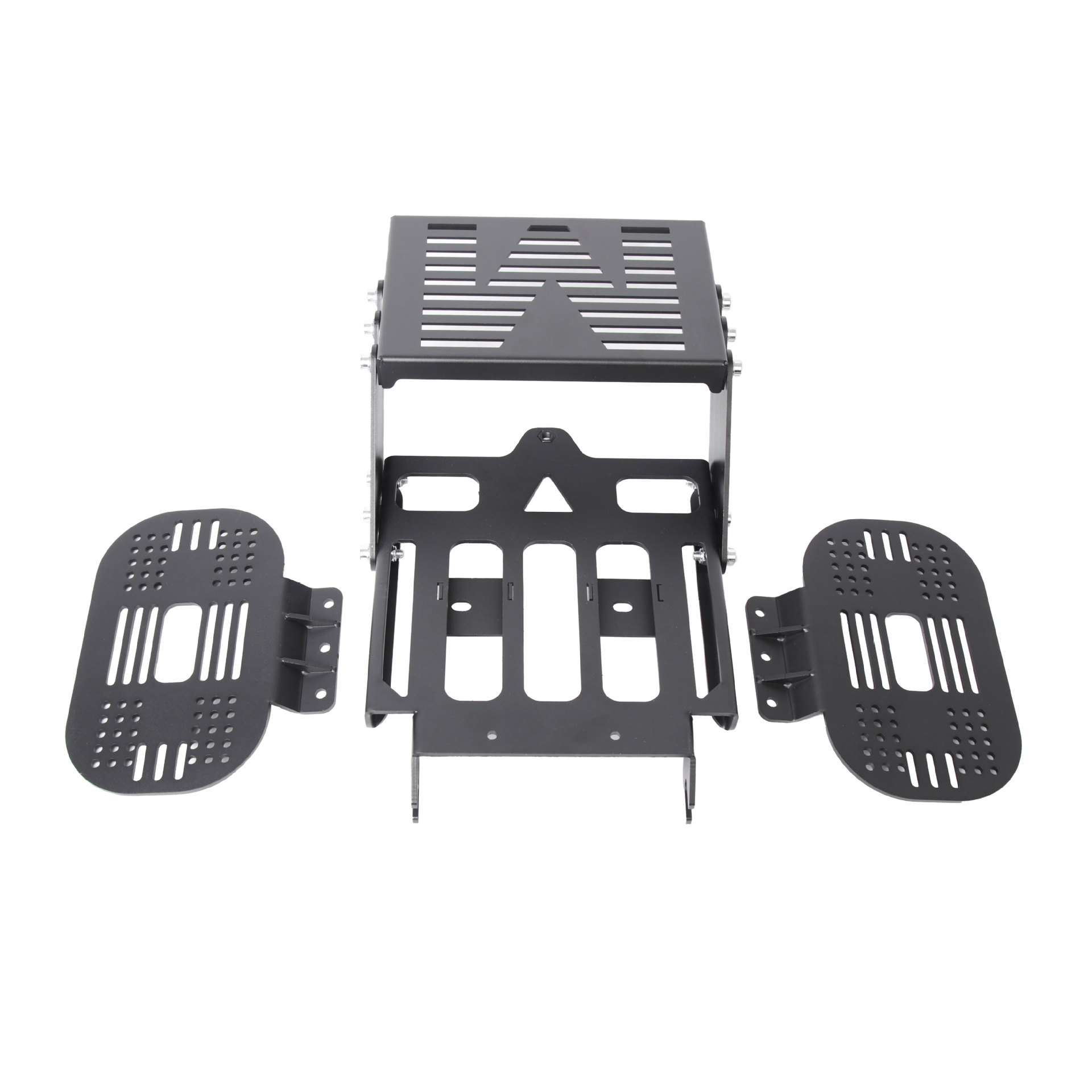 Cub CC110 Motorcycle Sliding Mobile Tail Rack Trunk Telescopic Bracket Black Movable Tail Rack Side Rack