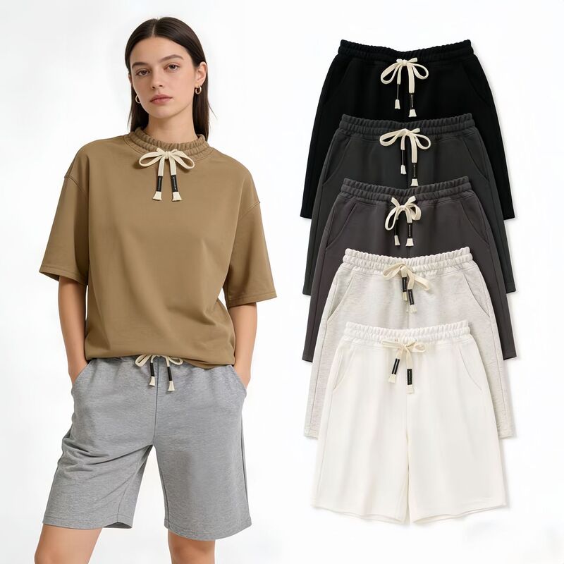 Five-Point Shorts for Men and Women, New Loose-Fitting Casual Sports Shorts, Summer Trendy Couple's Multi-Color White Casual Pants