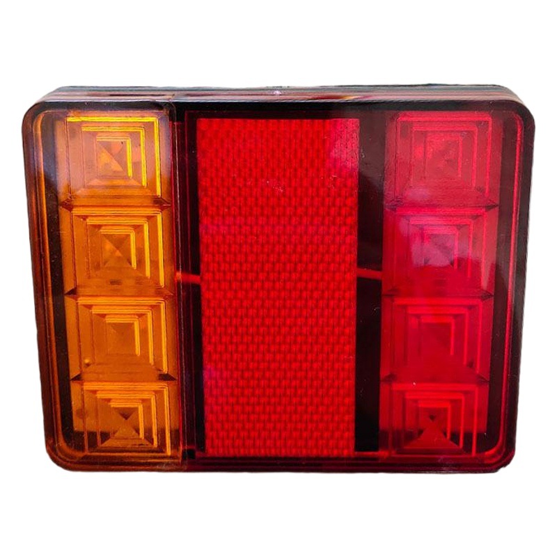 Cross-Border Rear Tail Light 12Vled Rear Tail Light Trailer Trailer Engineering Vehicle Truck 8Led Rear Tail Light Factory Supply