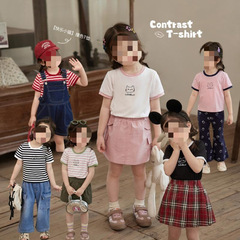 春夏季新款女寶寶卡通洋氣短袖女童夏季百搭韓版短袖T恤0011A035