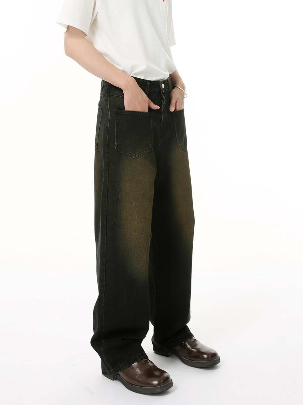 MTLCLOTHES Ropa de hombre | American cleanfit street bolsillo anti-desgaste jeans sueltos delgados de moda