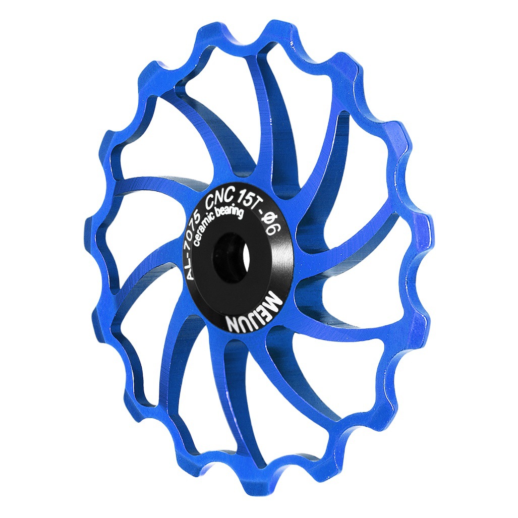 Bicicleta aleación de aluminio rueda de guía 14/15/16t cerámica peilin rodamiento montaña carretera plegable coche trasero dial guía rueda