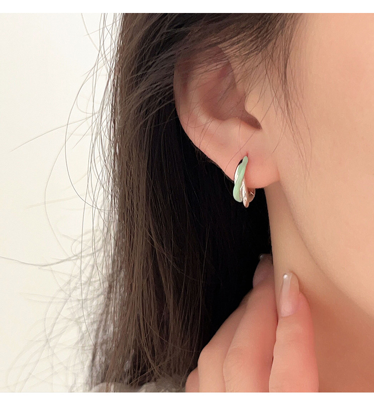 Linglang S925 Silver Hoop Earrings Minimalist Earrings Jewelry for Girls Dainty Hypoallergenic Earrings